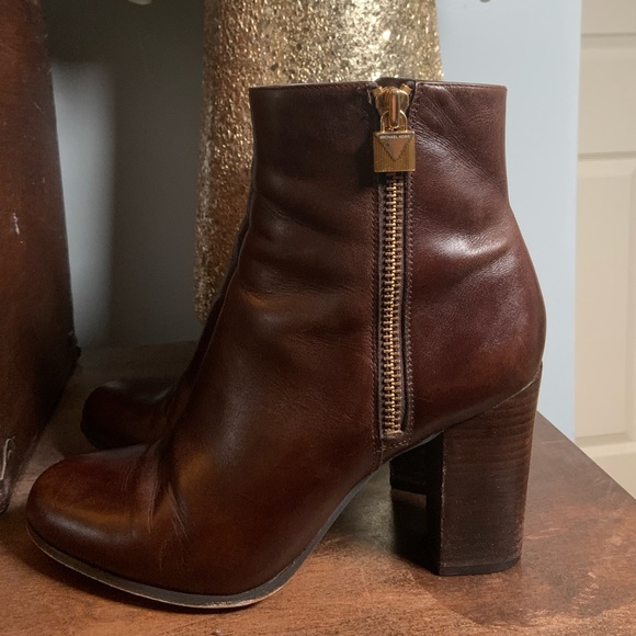 Michael Kors Shoes - MICHAEL KORS| MARGARET LEATHER ANKLE BOOTS